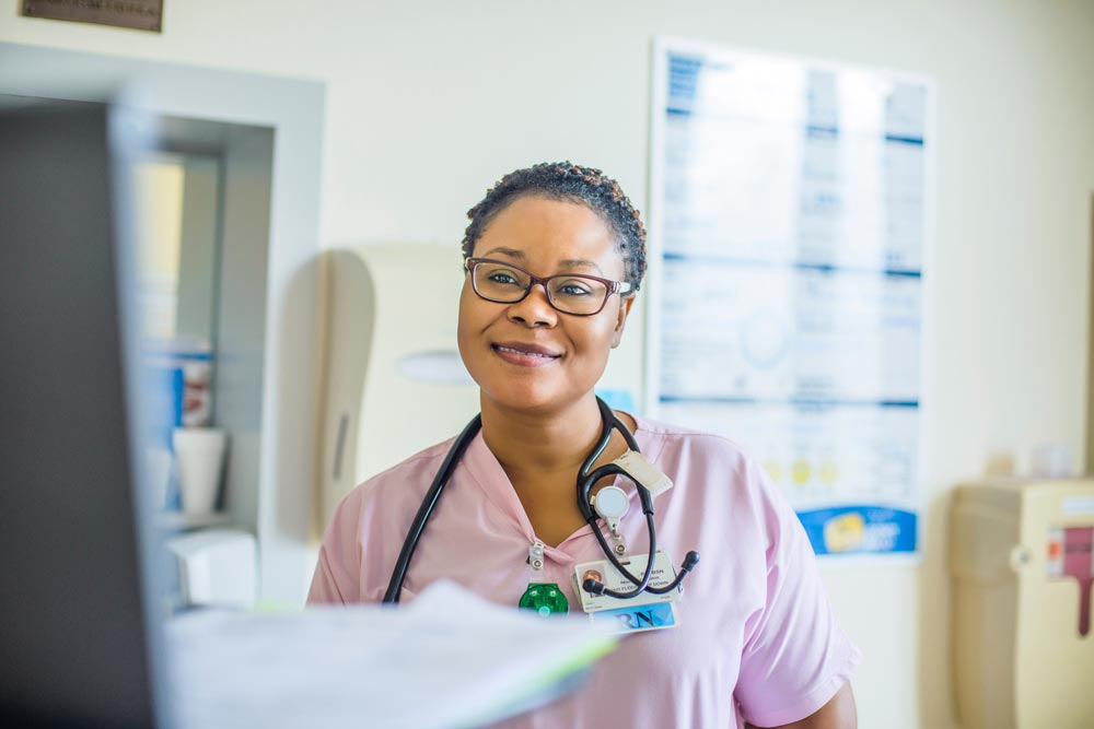 Nursing working in a hospital