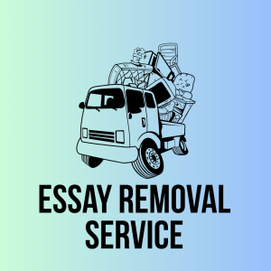 Essay removal service